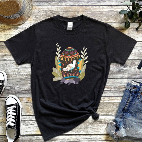 Easter Egg Bird Shirt, Happy Easter Shirt, Easter Shirt, Cute Easter Shirt - Picture 1 of 2